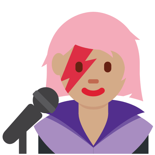 Woman Singer: Medium Skin Tone, the design in this release