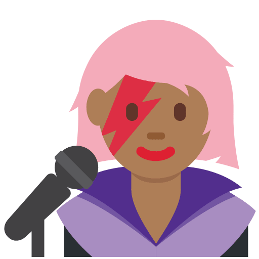 Woman Singer: Medium-Dark Skin Tone, the design in this release