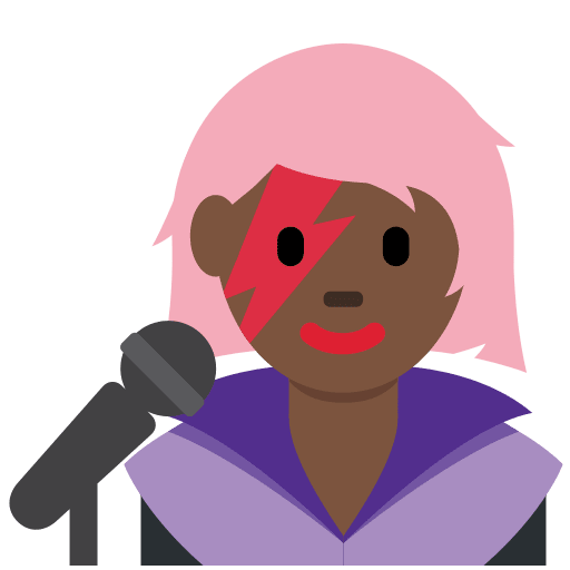 Woman Singer: Dark Skin Tone, the design in this release