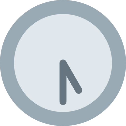 Five-Thirty as drawn by Twitter / X in Twemoji 2.4
