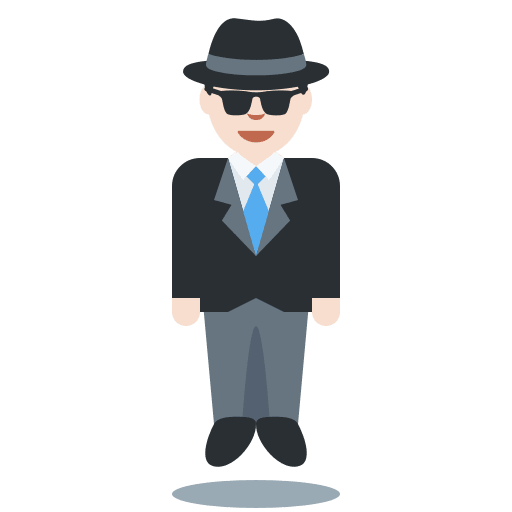 Person in Suit Levitating: Light Skin Tone, the design in this release