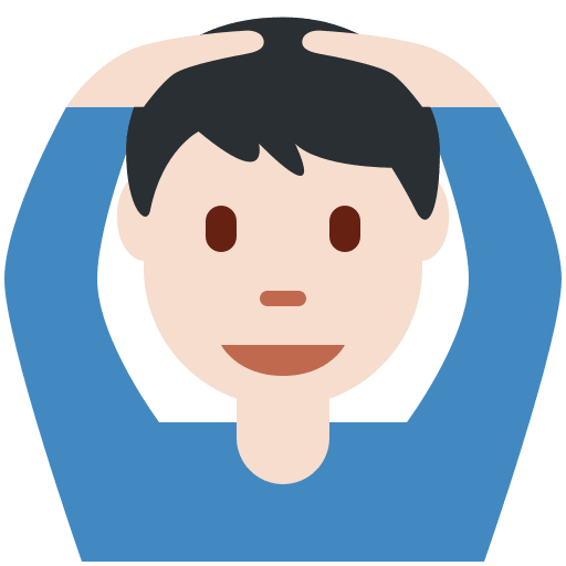 Man Gesturing OK: Light Skin Tone, the design in this release