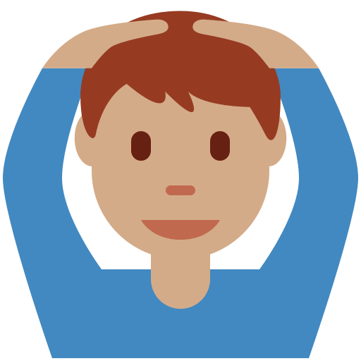Man Gesturing OK: Medium Skin Tone, the design in this release
