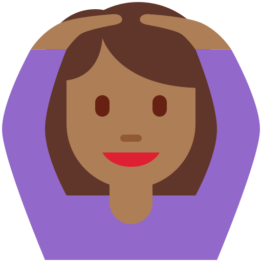 Woman Gesturing OK: Medium-Dark Skin Tone, the design in this release