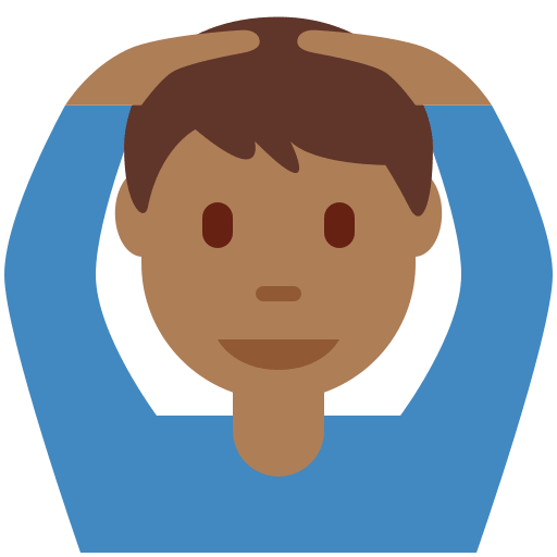 Man Gesturing OK: Medium-Dark Skin Tone, the design in this release