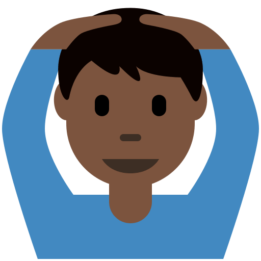 Man Gesturing OK: Dark Skin Tone, the design in this release