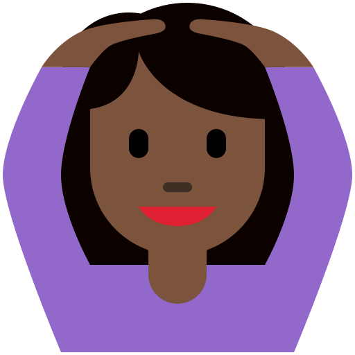 Person Gesturing OK: Dark Skin Tone, the design in this release