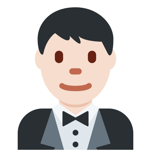Person in Tuxedo: Light Skin Tone, the design in this release