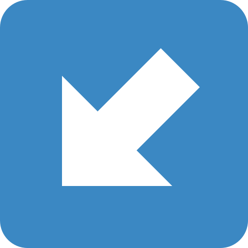 Down-Left Arrow as drawn by Twitter / X in Twemoji 2.4