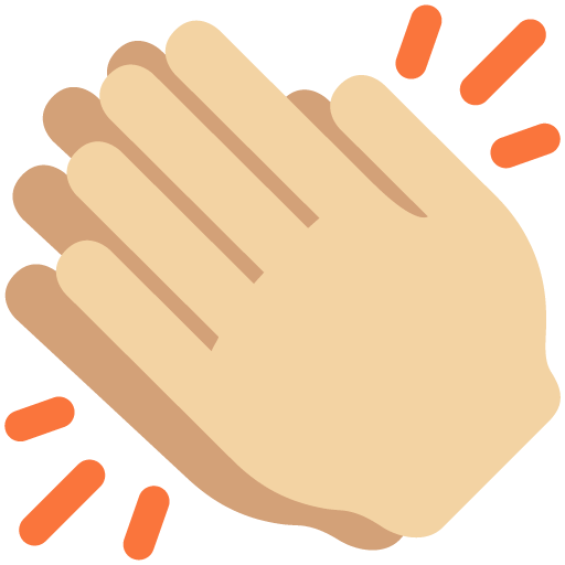 Clapping Hands: Medium-Light Skin Tone, the design in this release