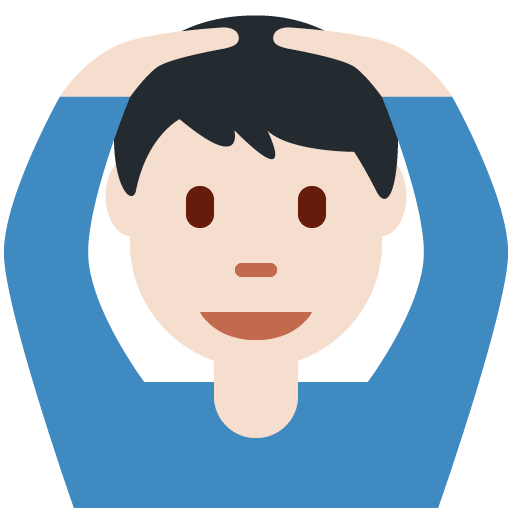 Man Gesturing OK: Light Skin Tone, the design in this release