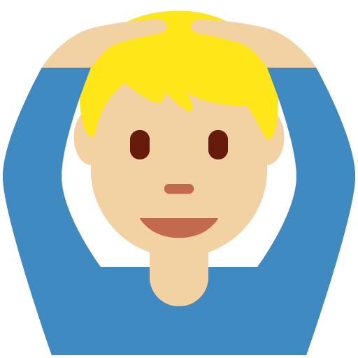Man Gesturing OK: Medium-Light Skin Tone, the design in this release