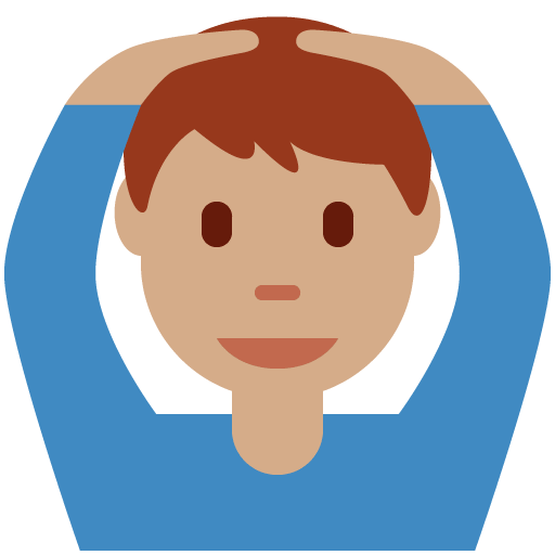 Man Gesturing OK: Medium Skin Tone, the design in this release