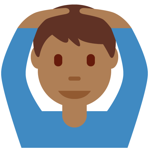 Man Gesturing OK: Medium-Dark Skin Tone, the design in this release