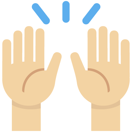 Raising Hands: Medium-Light Skin Tone, the design in this release