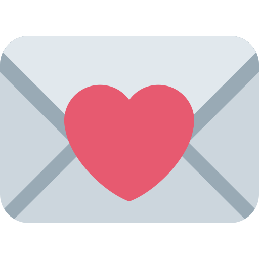 Love Letter as drawn by Twitter / X in Twemoji 2.6