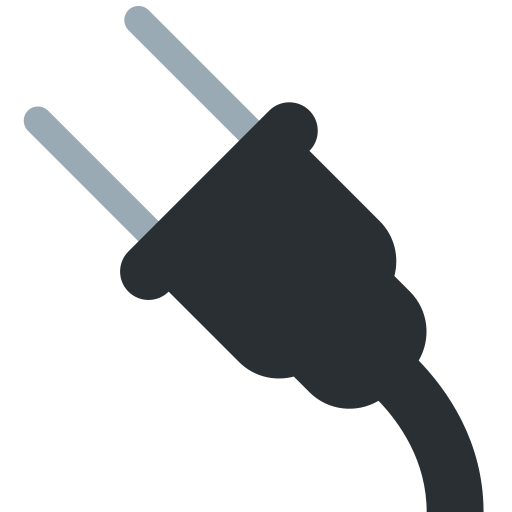 Electric Plug as drawn by Twitter / X in Twemoji 2.6