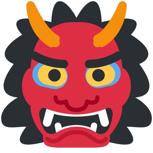 Ogre as drawn by Twitter / X in Twemoji 2.7