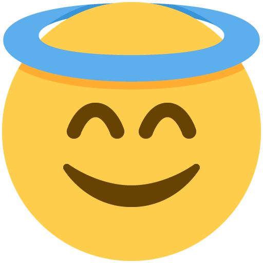 Smiling Face with Halo, the design in this release