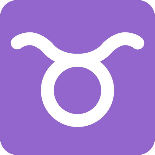 おうし座 as drawn by Twitter / X in Twemoji 2.7