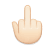 Middle Finger: Light Skin Tone, the previous design