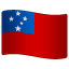Flag: Samoa as drawn by WhatsApp in 2.17