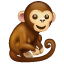 Monkey as drawn by WhatsApp in 2.17