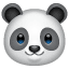 Panda as drawn by WhatsApp in 2.17