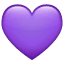 Purple Heart as drawn by WhatsApp in 2.17
