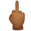Middle Finger: Medium-Dark Skin Tone, the design in this release