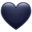 Black Heart as drawn by WhatsApp in 2.17