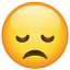 Disappointed Face as drawn by WhatsApp in 2.17