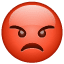 enraged face — WhatsApp