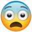 fearful face — WhatsApp