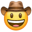 Faccina Con Cappello Da Cowboy as drawn by WhatsApp in 2.17