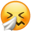sneezing face — WhatsApp