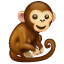 Monkey as drawn by WhatsApp in 2.18.379