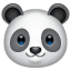 Panda as drawn by WhatsApp in 2.18.379