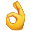 OK Hand as drawn by WhatsApp in 2.18.379