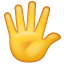 Hand with Fingers Splayed, the previous design