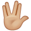 Vulcan Salute: Medium-Light Skin Tone, the previous design