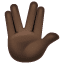 Vulcan Salute: Dark Skin Tone, the previous design
