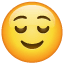 Relieved Face as drawn by WhatsApp in 2.18.379
