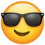 Smiling Face with Sunglasses, the previous design