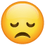 Disappointed Face as drawn by WhatsApp in 2.18.379