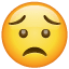 Worried Face, the previous design