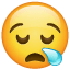 Sleepy Face as drawn by WhatsApp in 2.18.379