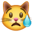 وجه قطة يبكي as drawn by WhatsApp in 2.18.379