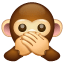 Speak-No-Evil Monkey as drawn by WhatsApp in 2.18.379