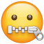 Zipper-Mouth Face, the previous design